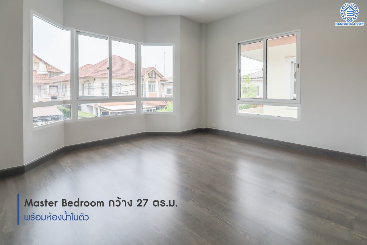 บ้านมือสองตกแต่งใหม่ สไตล์โมเดิร์น ม.สกาย ดอนเมือง-สรงประภา หลังใหญ่ เนื้อที่ 52 ตร.ว. ฟังก์ชัน 3 ห้องนอน 3 ห้องน้ำ 2 ที่จอดรถ บนทำเลดีที่สุด! เข้า-ออกได้ทั้งถ.แจ้งวัฒนะ และสรงประภา ใกล้สนามบินดอนเมือง, ทางด่วนศรีสมาน และรถไฟฟ้าสายสีแดง (สายอนาคต) "สถานีดอนเมือง"